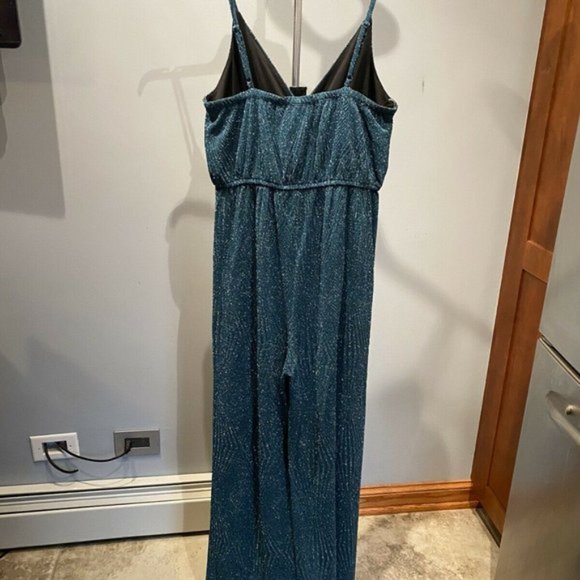 NWT Francesca's Glittery Jumpsuit - Picture 2 of 7